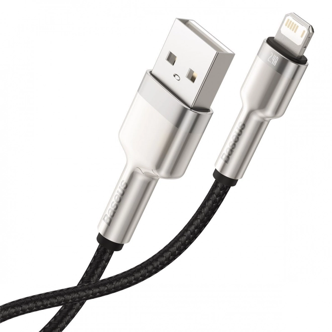 Câble USB pour Lightning Baseus Cafule, 2,4A, 1m (noir)