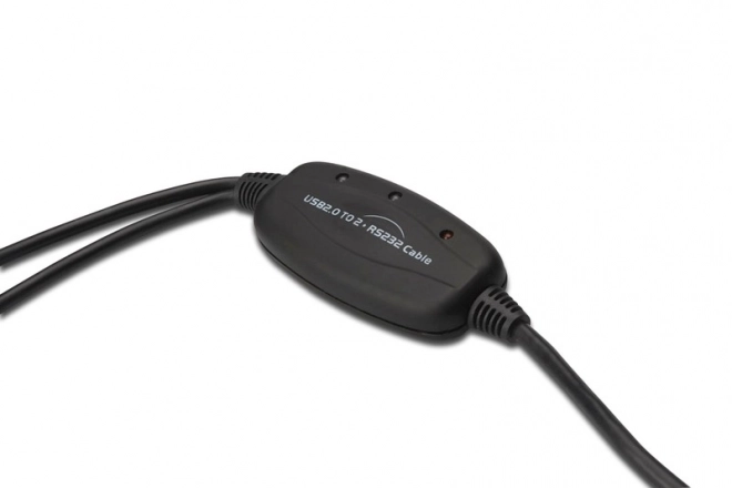 Adaptateur USB 2.0 vers 2x RS232 (DB9) avec câble USB A M/F longueur 1,5m
