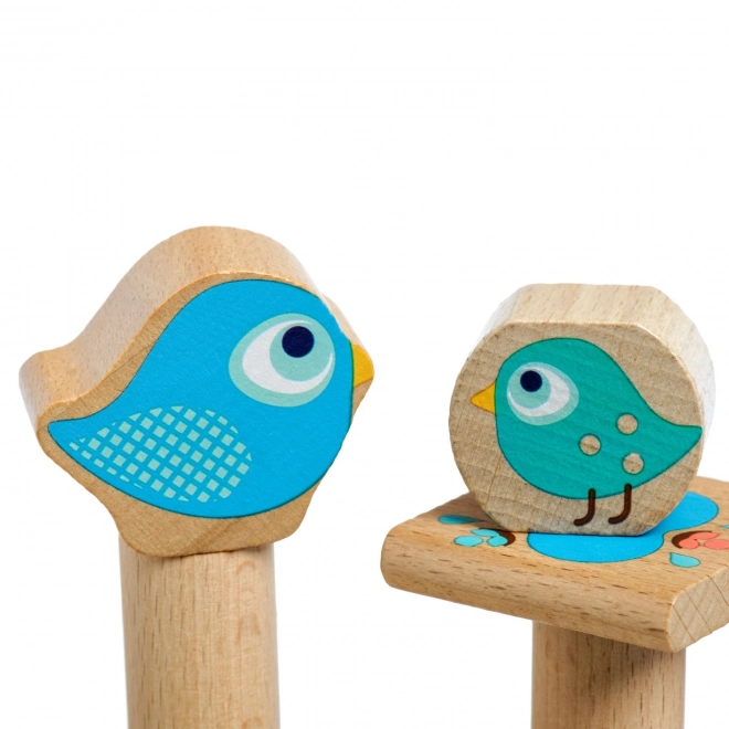 Lucy & Leo Petits amis - jeu d'équilibre en bois avec modèles 33 pièces