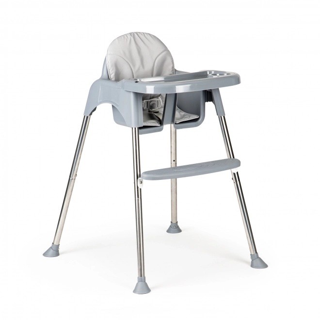 Chaise haute 2 en 1 grise