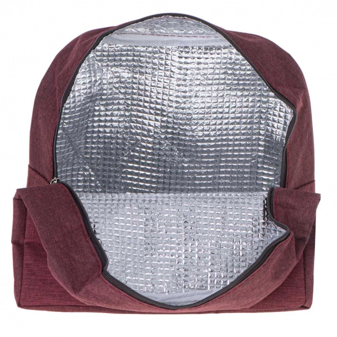 Sac thermique isolé pour le déjeuner rouge
