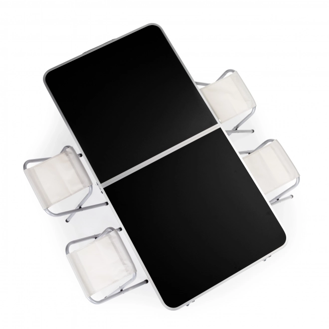 Ensemble de camping pliable avec table et quatre chaises