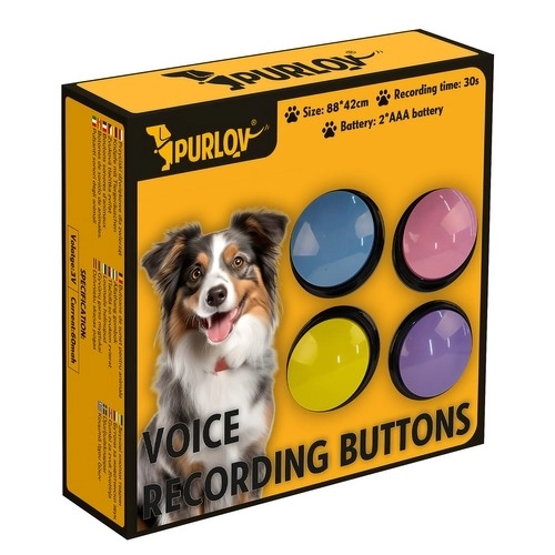 Boutons sonores d'enregistrement pour animaux Purlov