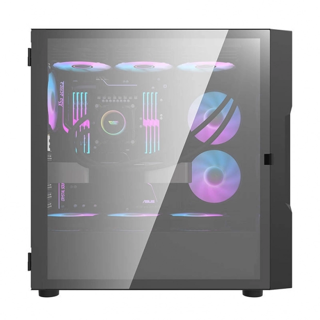 Boîtier d'ordinateur avec éclairage RGB Darkflash