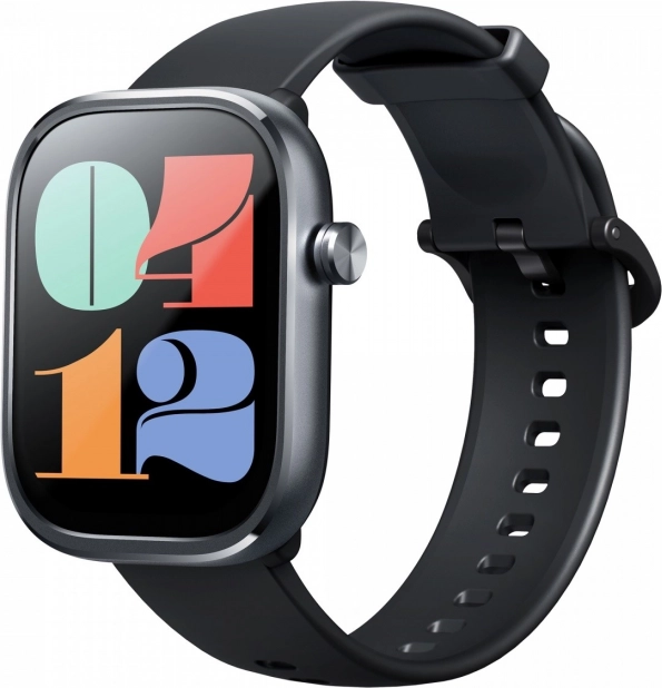 Montre intelligente avec écran de 2 pouces et batterie 300 mAh noire