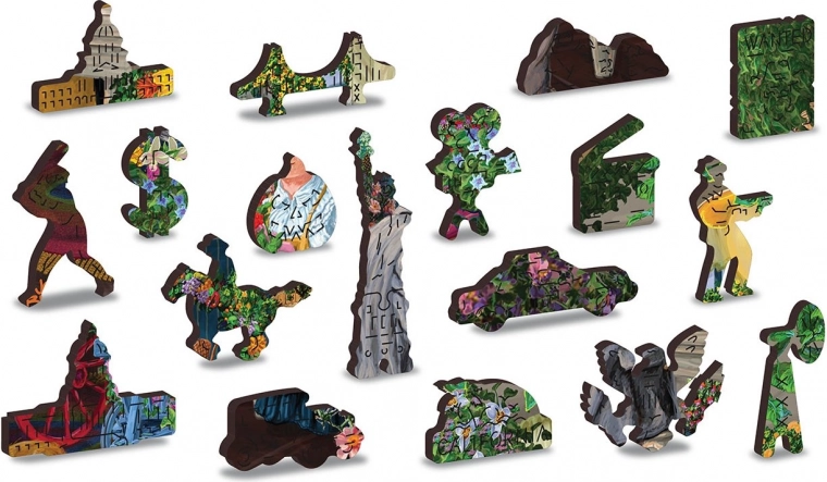 Pièces aux formes uniques comme de petites figurines