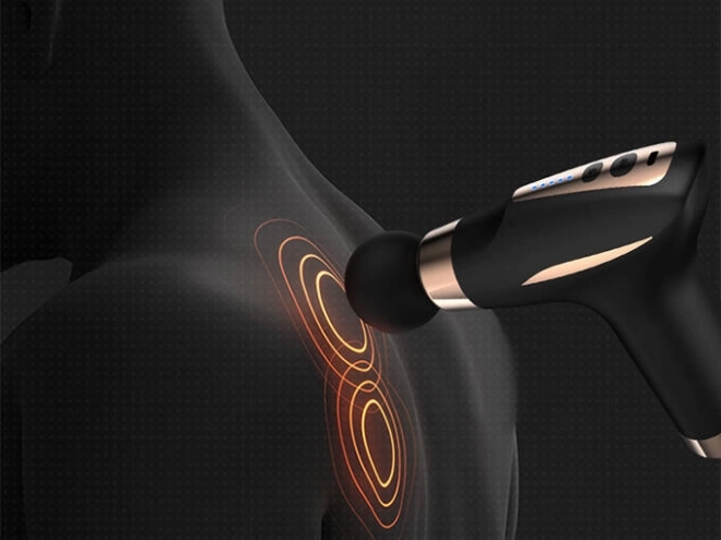 Pistolet de massage multifonction avec 6 accessoires