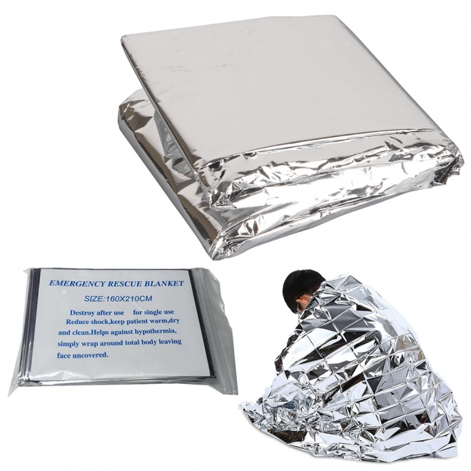 Couverture de secours thermique 160x210 cm