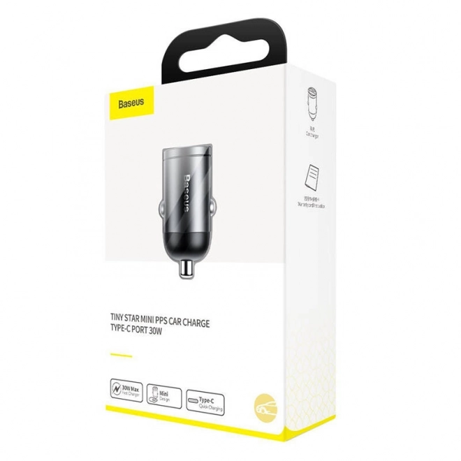 Chargeur voiture Baseus Tiny Star USB-C, QC 4.0+, PD, 30W