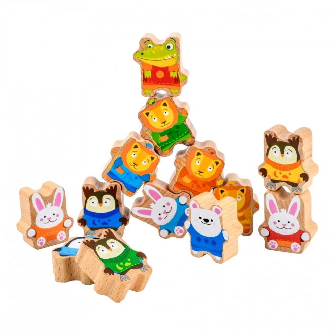 Lucy & Leo Tour des Animaux – ensemble de jeu en bois