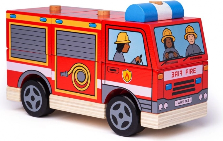 Camion de pompiers roulant pour un jeu imaginatif