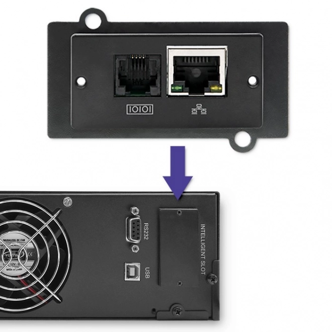 Alimentation de secours UPS RACK 1kVA 800W avec LCD