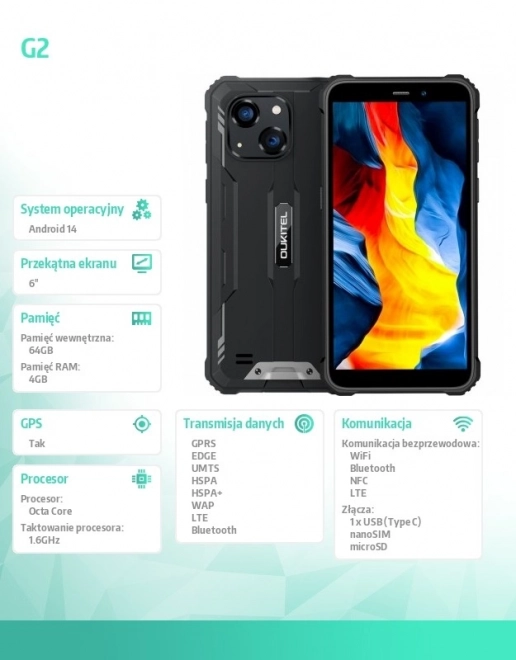 Smartphone résistant Oukitel G2