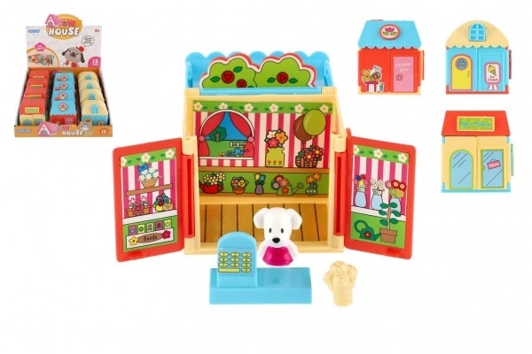 Maison en plastique avec un animal de compagnie
