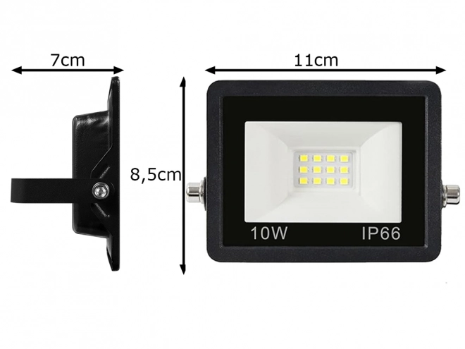 Projecteur LED extérieur 10W 6000K étanche