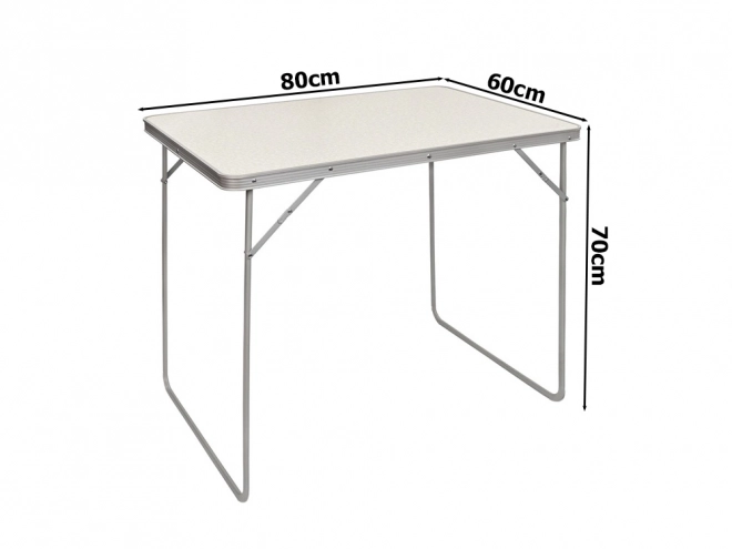 Table de camping pliable