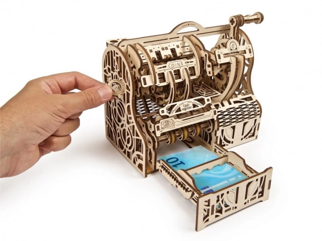 Puzzle mécanique en bois 3D Ugears Caisse enregistreuse