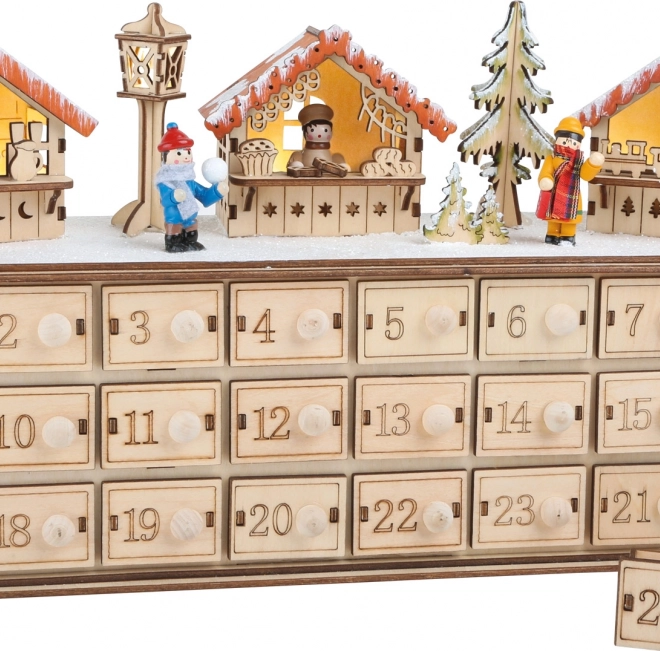 small foot calendrier de l’Avent en bois marchés de Noël