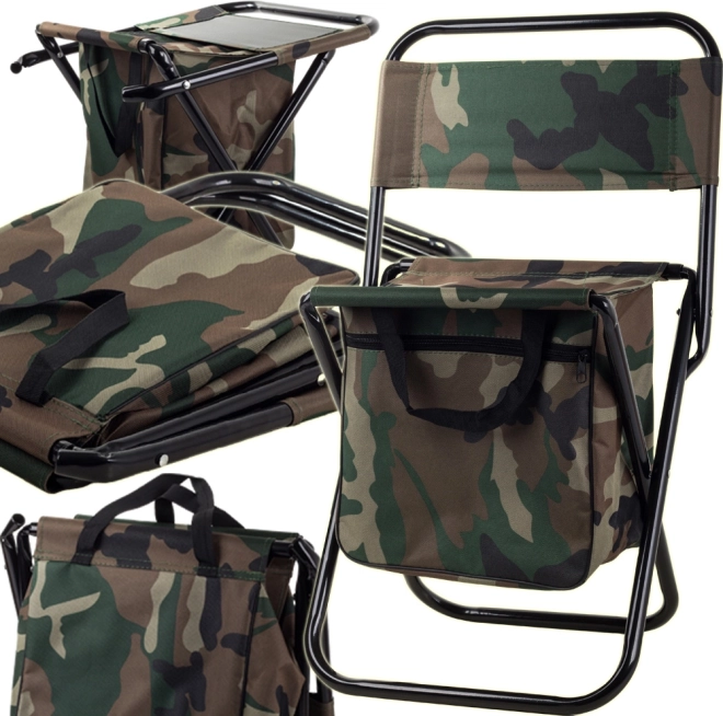 Chaise de pêche pliante de randonnée avec dossier et sac MORO