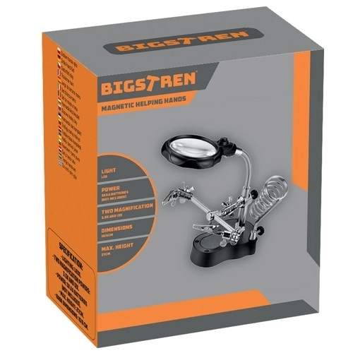 Troisième main avec loupe et éclairage LED