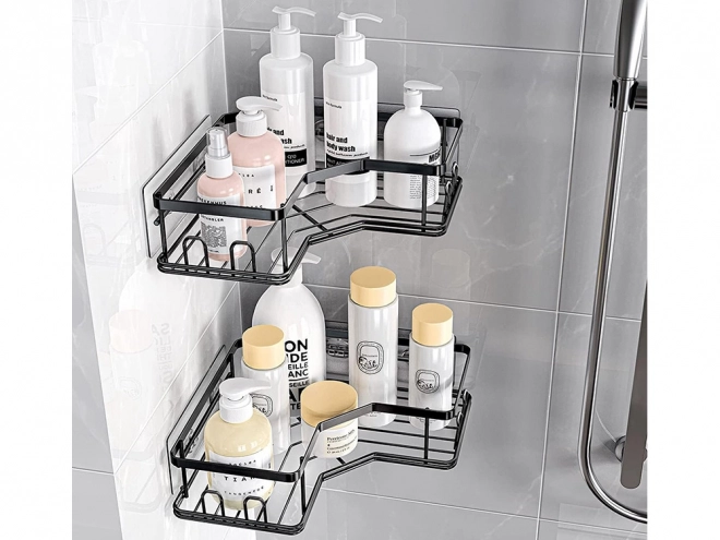 Étagères d'angle de salle de bain style loft