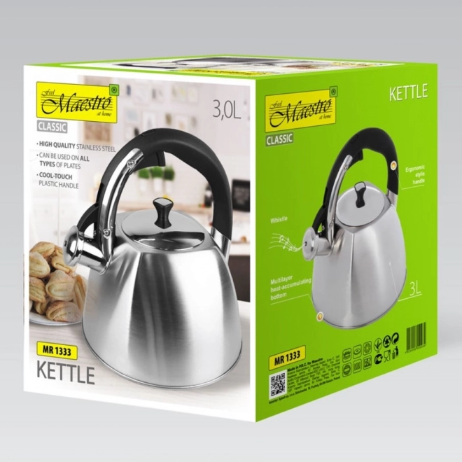 Théière Classique 3l Maestro avec sifflet
