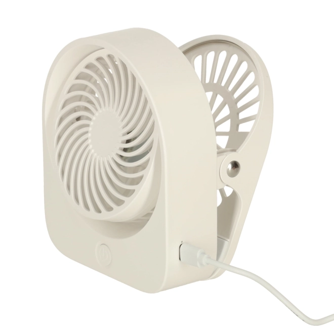 Ventilateur de bureau USB sans fil 11,5 cm blanc