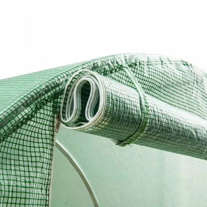 Tunnel de jardin en bâche 4x2,5x2m 10m² vert