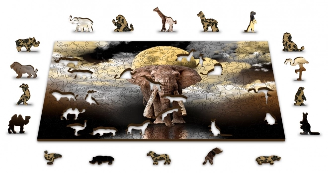 Puzzle en bois Rêves d'Éléphant