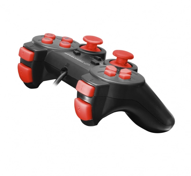 Contrôleur de jeu Trooper noir/rouge