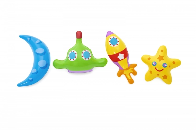 Trois anneaux gonflables identiques