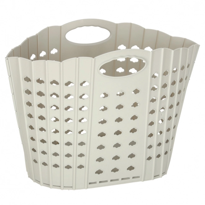 Panier à linge pliable organisateur de salle de bain gris