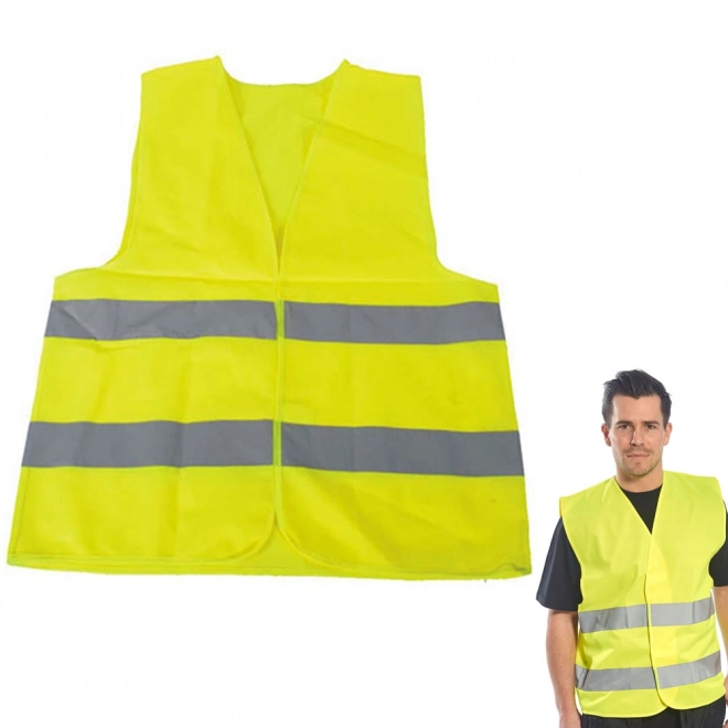Gilet de sécurité réfléchissant jaune taille L