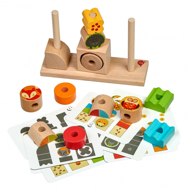 Lucy & Leo Jour et Nuit - puzzle en bois avec modèles