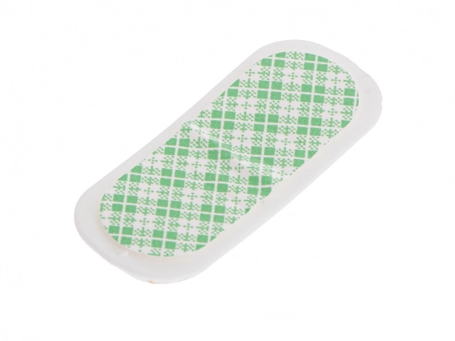 Support en silicone autoadhésif pour câbles blanc