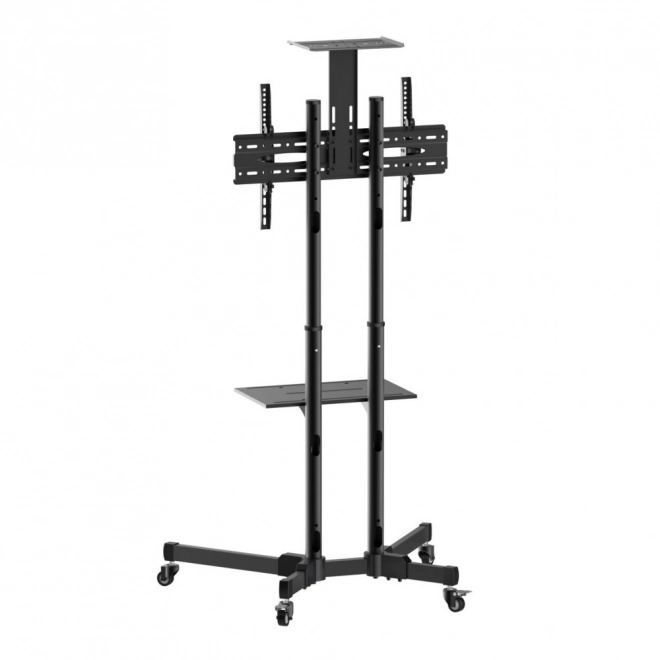 Support TV mobile 37-70 pouces 50 kg, deux étagères