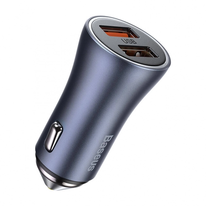 Chargeur de voiture Baseus avec USB double et câble USB-C