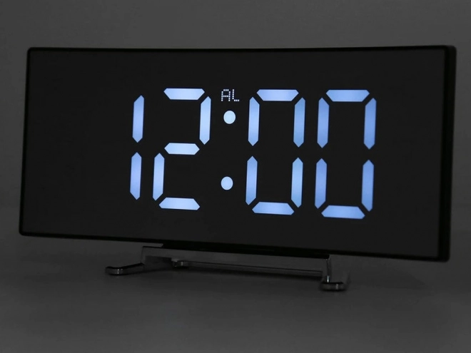 Réveil numérique élégant avec thermomètre et affichage LED