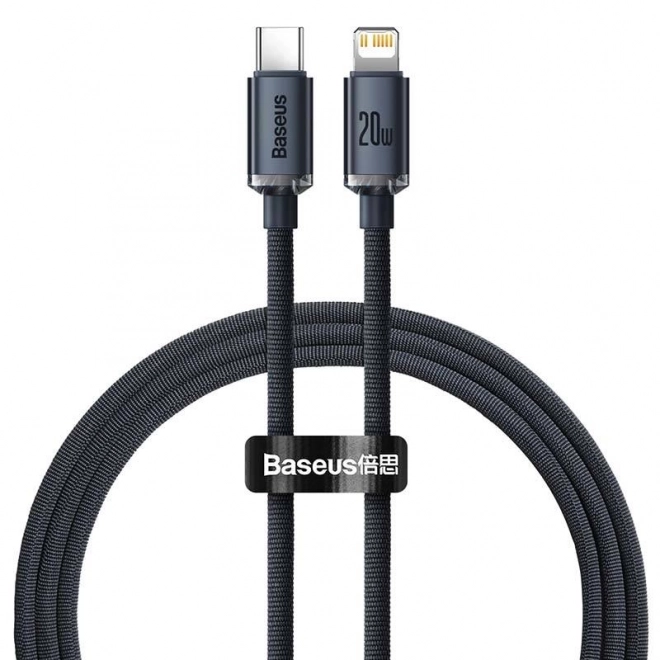 Baseus Crystal câble USB-C vers Lightning 20W PD - noir