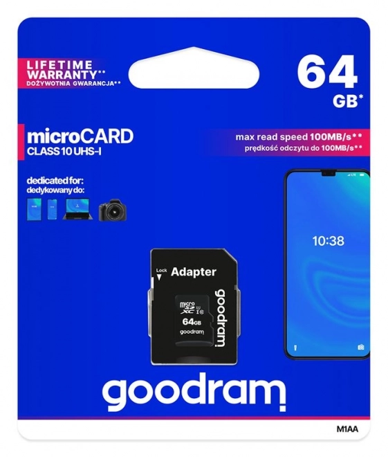 Carte mémoire Goodram microSD 64GB