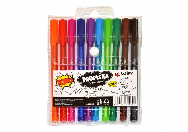 Ensemble de stylos à bille colorés TOTO