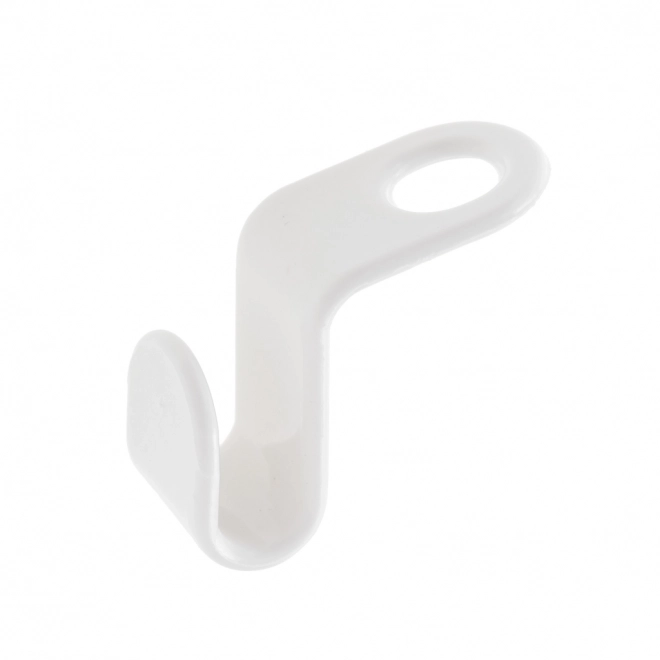 Crochets en plastique blancs pour l'organisation de l'armoire, 10 pcs