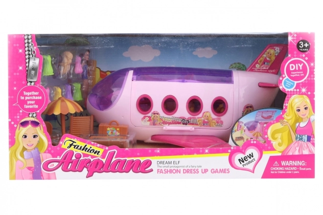 Avion pour poupées avec accessoires