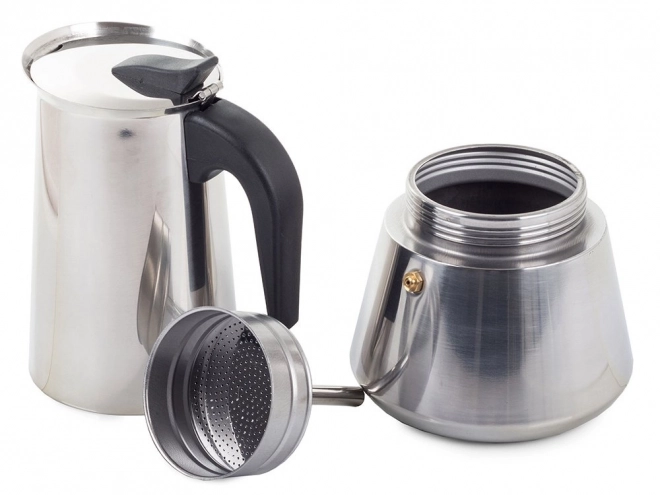Cafetière italienne moka 12 tasses 600 ml acier inoxydable