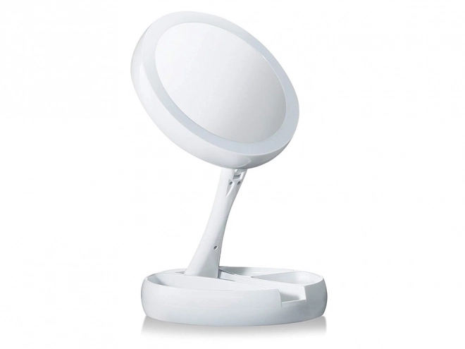 Miroir grossissant pivotant illuminé à LED
