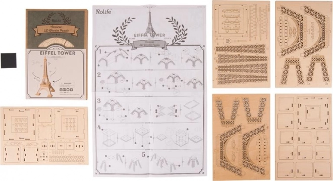 Tour Eiffel - Puzzle en bois 3D