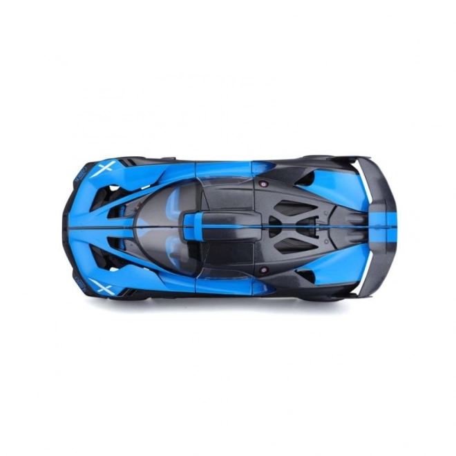 Modèle Bugatti Bolide bleu/noir 1:18
