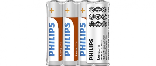 Piles R03 AAA LongLife 4 pièces