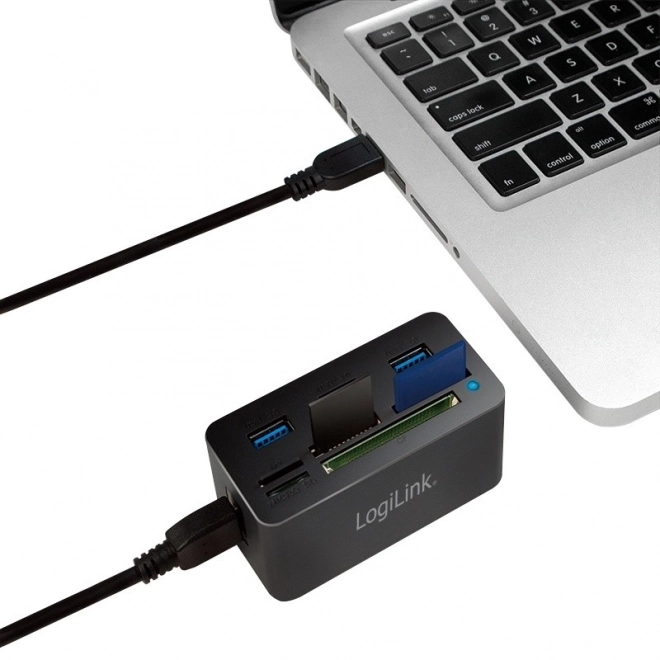 Hub USB LogiLink et lecteur de cartes