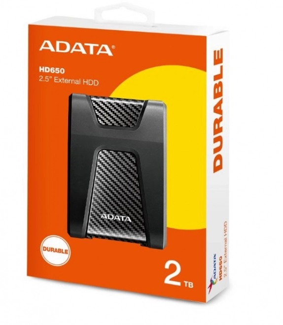 Disque dur externe ADATA HD650 2TB USB 3.1 noir